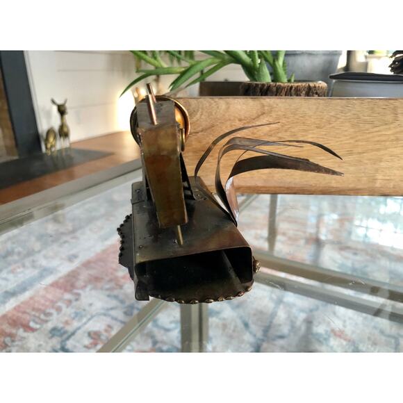 Vintage Steam Punk Art, Copper/Tin Sewing Machine - Picture 7 of 10